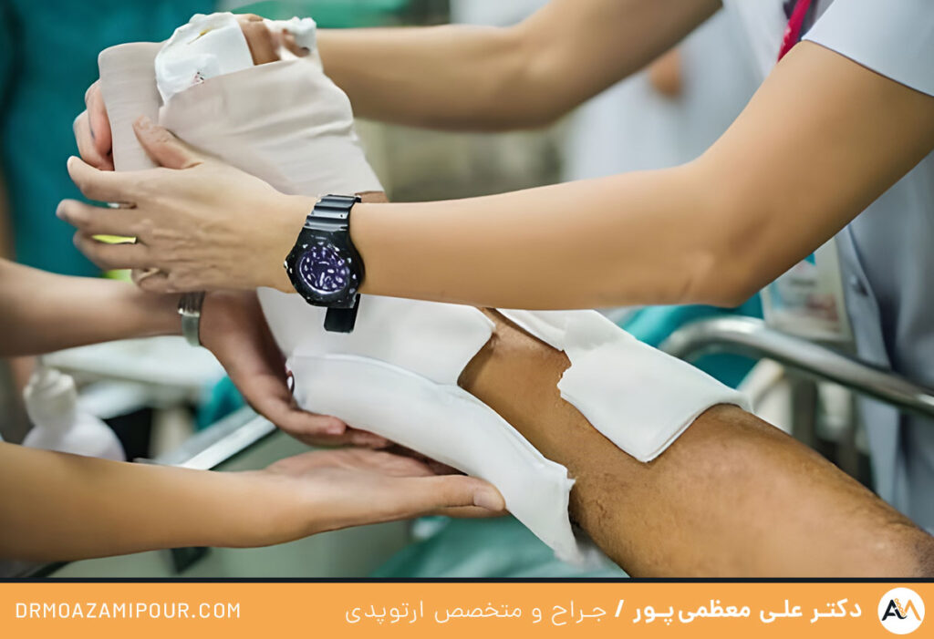 پلاتین در پای شکسته