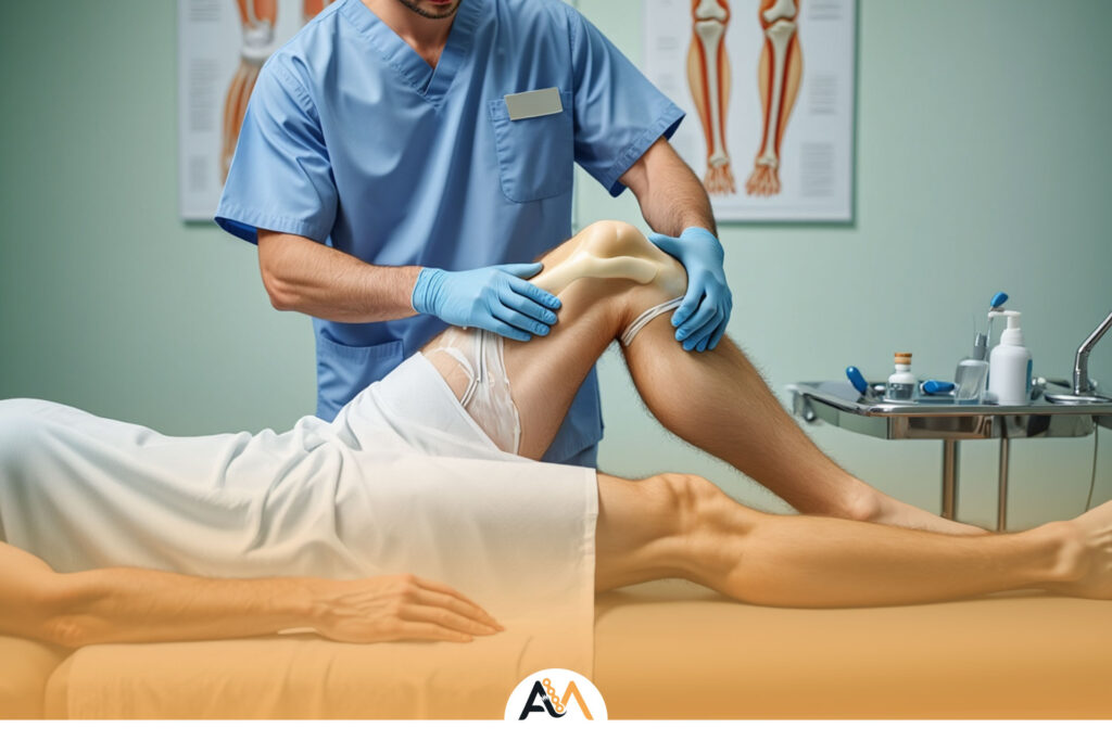 ماساژ بعد از عمل زانو