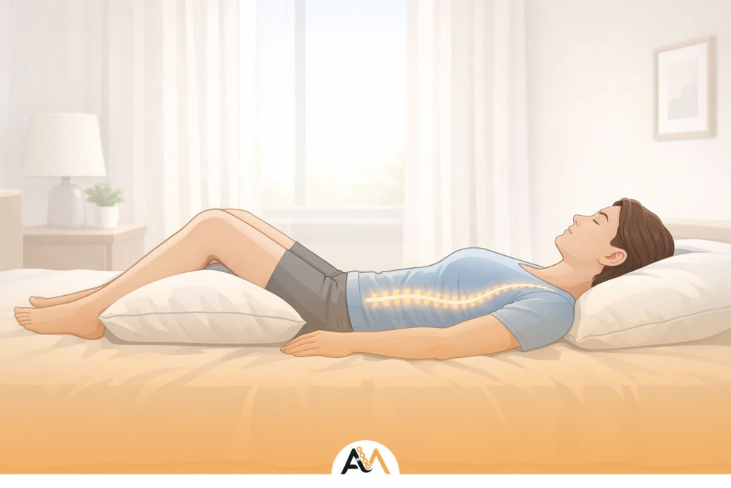 بهترین حالت خوابیدن برای شکستگی مهره کمر