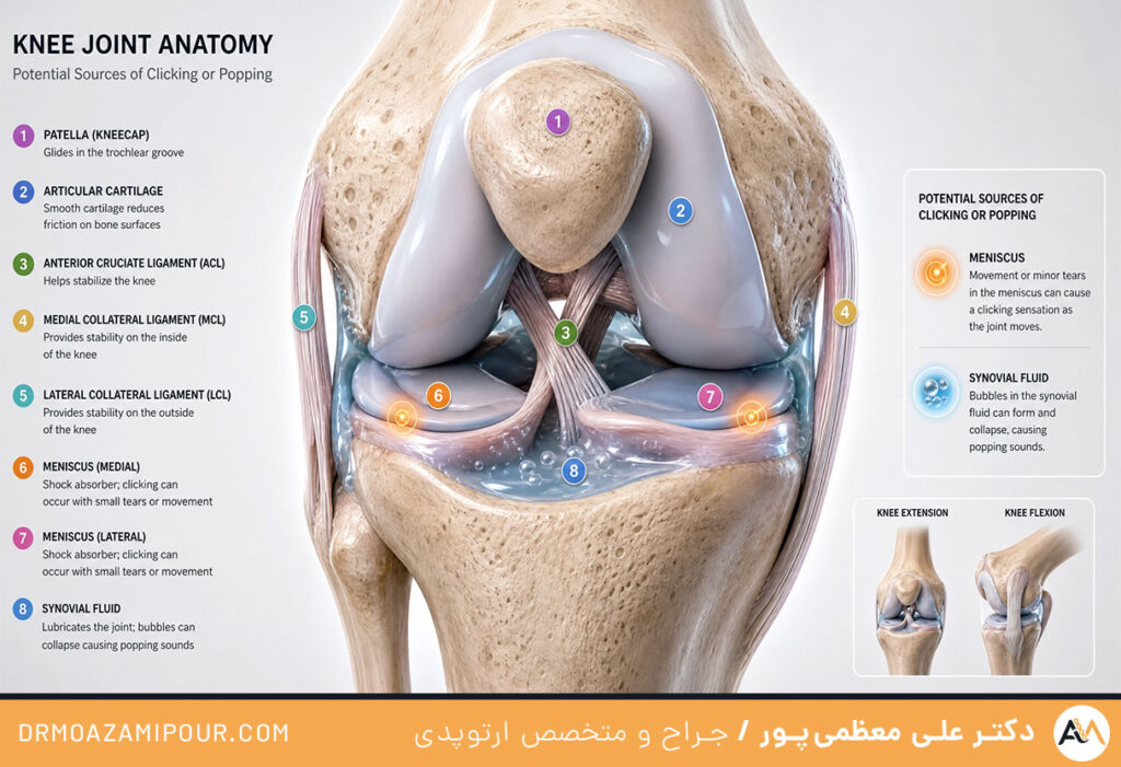 صدای مفصل زانو