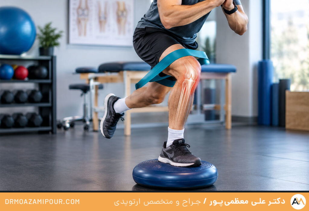 رفع درد کشیدگی زانو