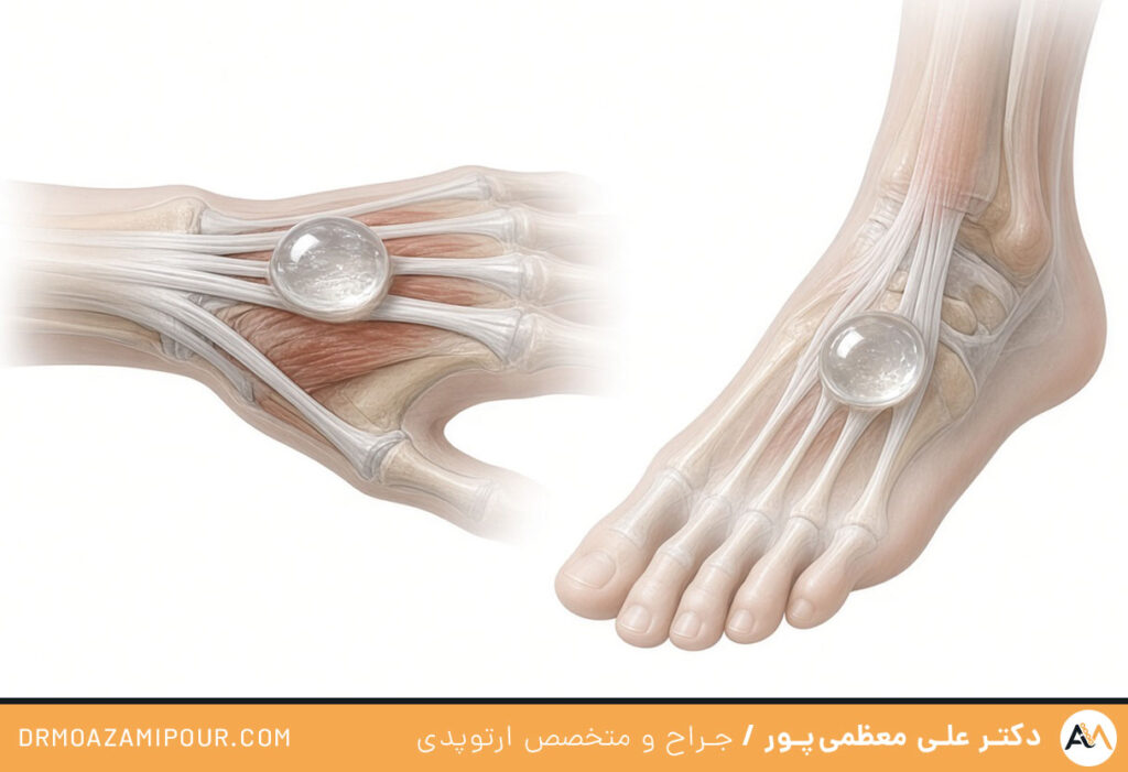 علت به وجود آمدن کیست گانگلیون
